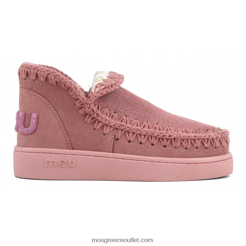 γρ Mou γυναίκες μονόχρωμο γκλίτερ αθλητικό λογότυπο παιωνία 4820DN30