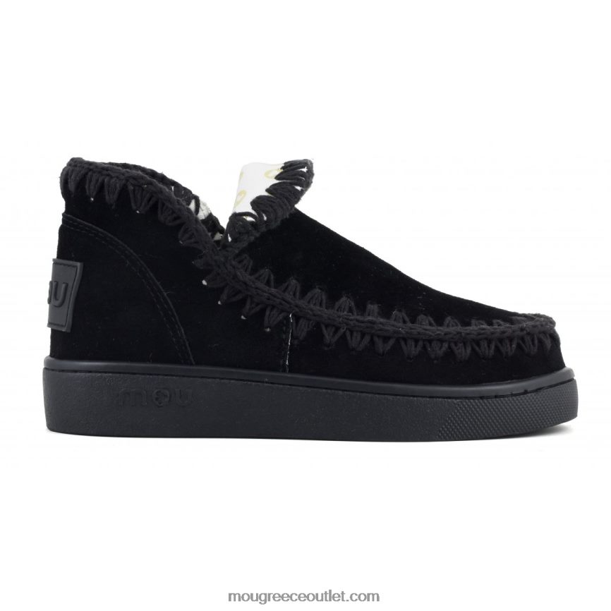 γρ Mou γυναίκες μονόχρωμο sneaker μαύρος 4820DN35