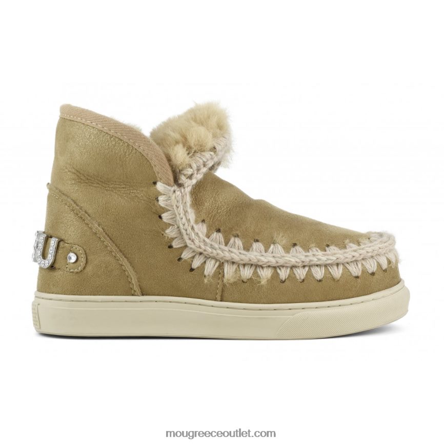 γρ Mou γυναίκες sneaker eskimo με στρας σκόνη καπνού 4820DN596