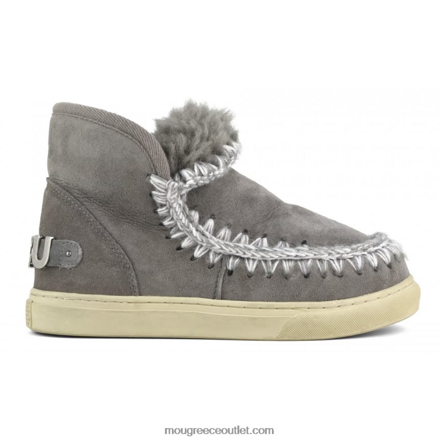 γρ Mou γυναίκες sneaker eskimo μεγάλο μεταλλικό λογότυπο νέο γκρι 4820DN601