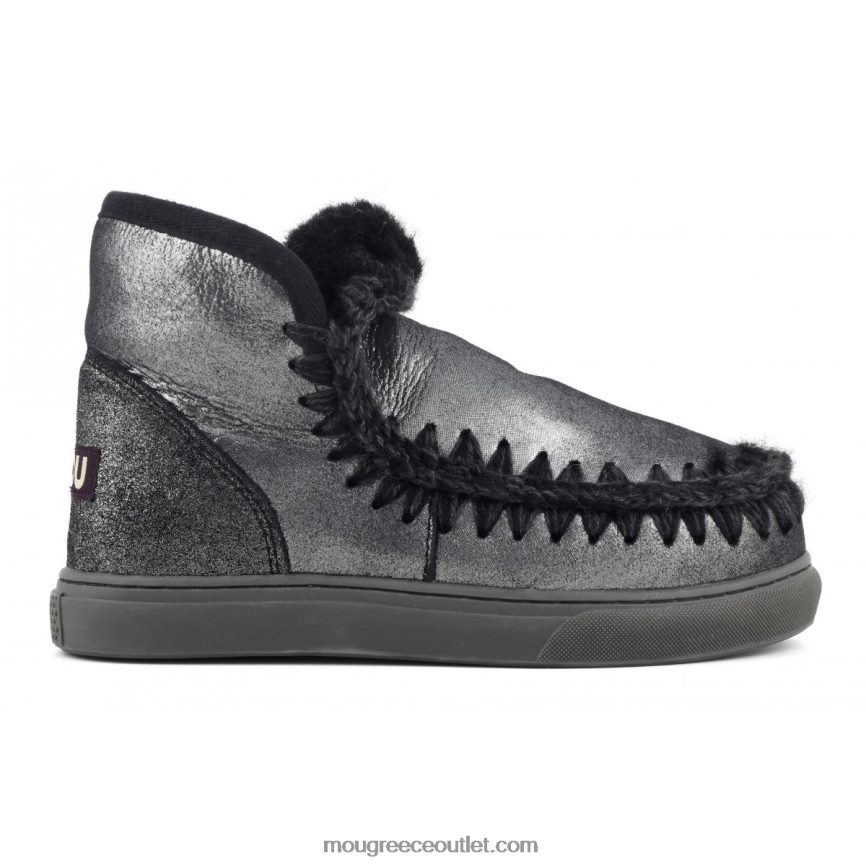 γρ Mou γυναίκες sneaker εσκιμώων microglitter μαύρο 4820DN660