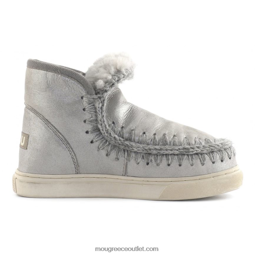 γρ Mou γυναίκες sneaker εσκιμώων microglitter ασημί 4820DN661