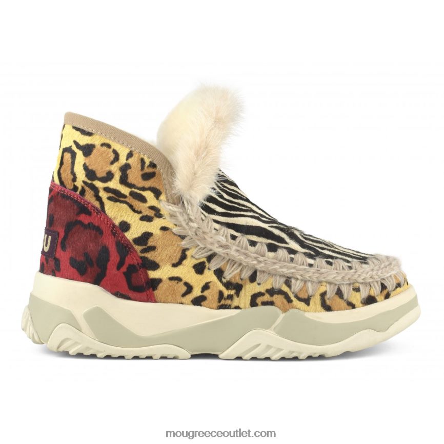 γρ Mou γυναίκες γυμναστής εσκιμώων μικτή αλογοδερμία ζέβρα μαύρο λευκό 4820DN687