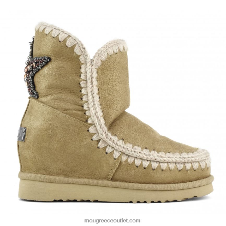 γρ Mou γυναίκες εσωτερική σφήνα μπάλωμα πίσω αστεριού σκόνη καπνού 4820DN545