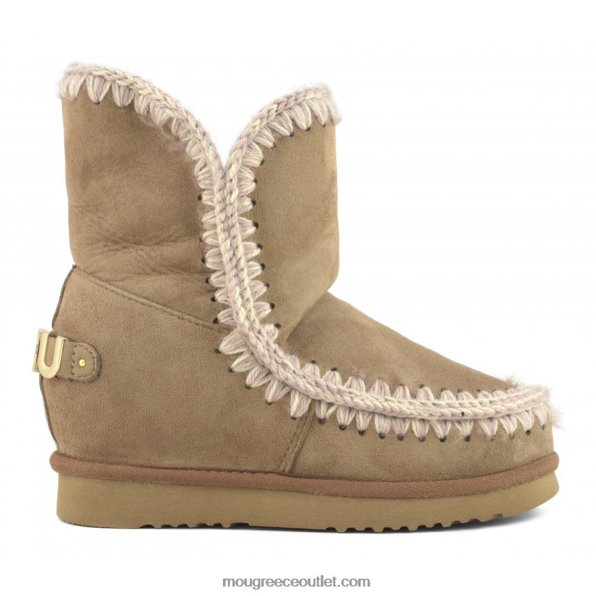 γρ Mou γυναίκες εσωτερική σφήνα κοντό μεταλλικό λογότυπο ροζ καφέ 4820DN560