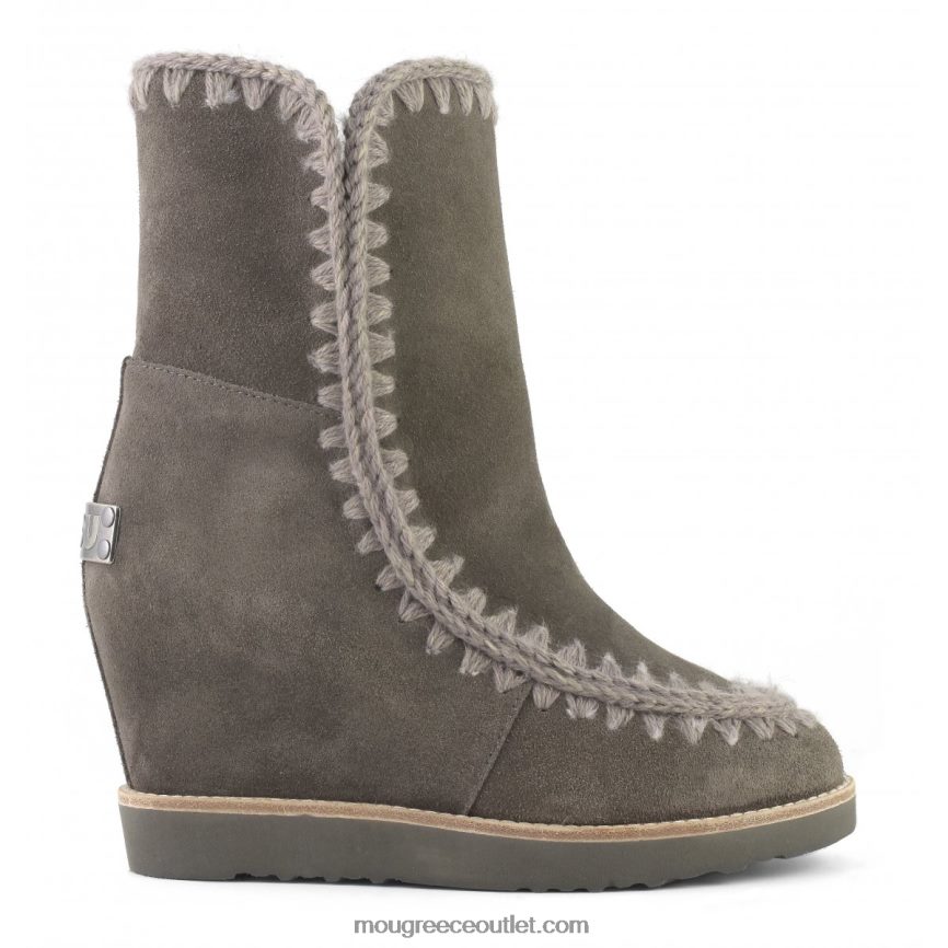 γρ Mou γυναίκες γαλλικό δάχτυλο με σφήνα κοντό ξυλάνθρακας 4820DN572