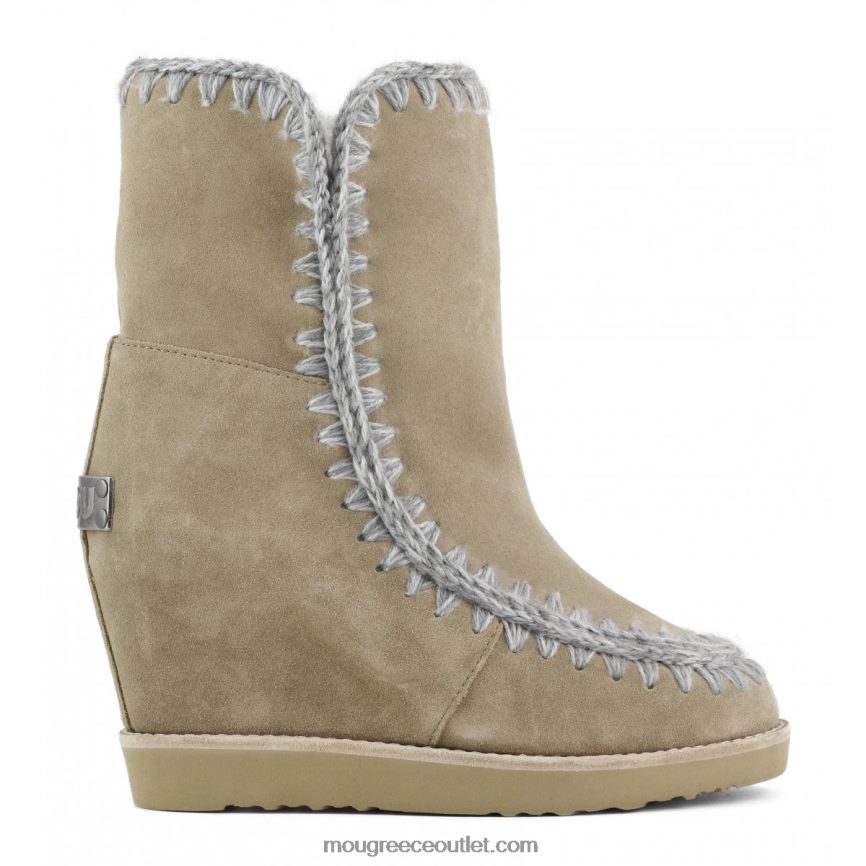 γρ Mou γυναίκες γαλλικό δάχτυλο με σφήνα κοντό σκούρα πέτρα 4820DN573