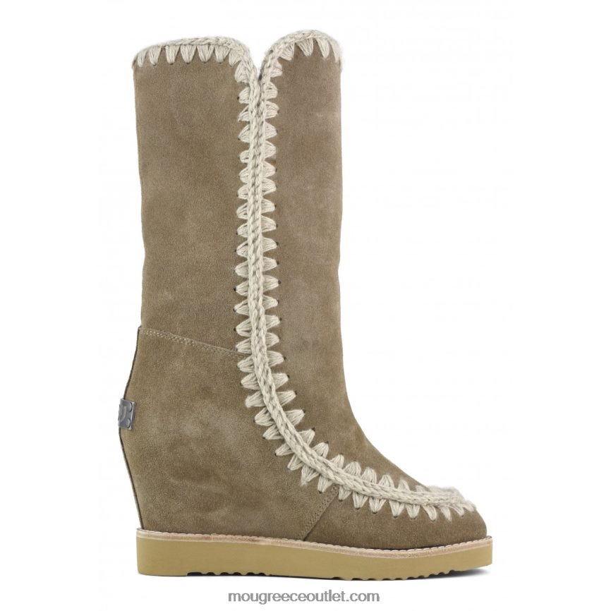 γρ Mou γυναίκες γαλλικό δάχτυλο σφήνα ψηλό ελέφαντας γκρι 4820DN584