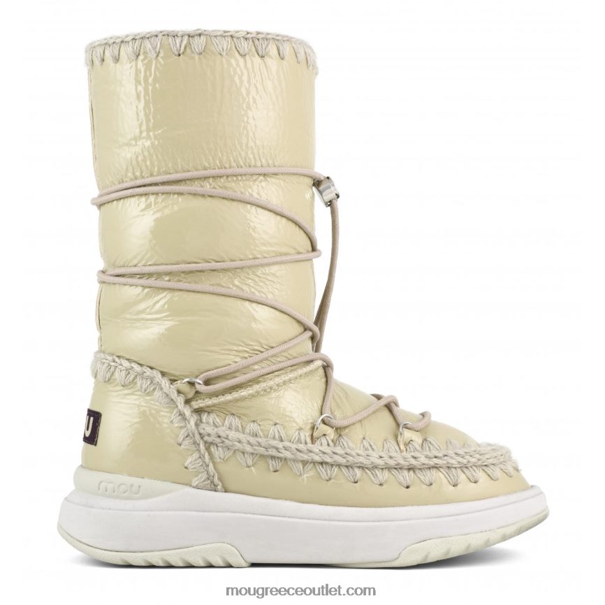 γρ Mou γυναίκες jogger snowboot ψηλός άμμος πατέντας 4820DN376