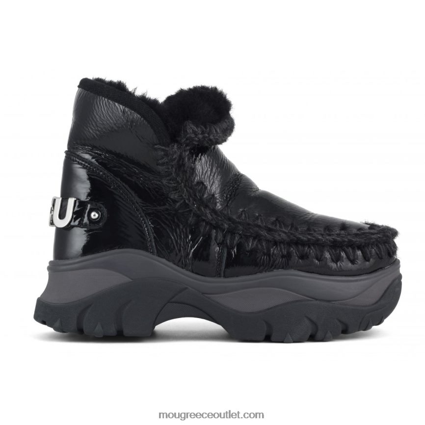 γρ Mou γυναίκες χοντρό sneaker εσκιμώος πατέντα μαύρο 4820DN725
