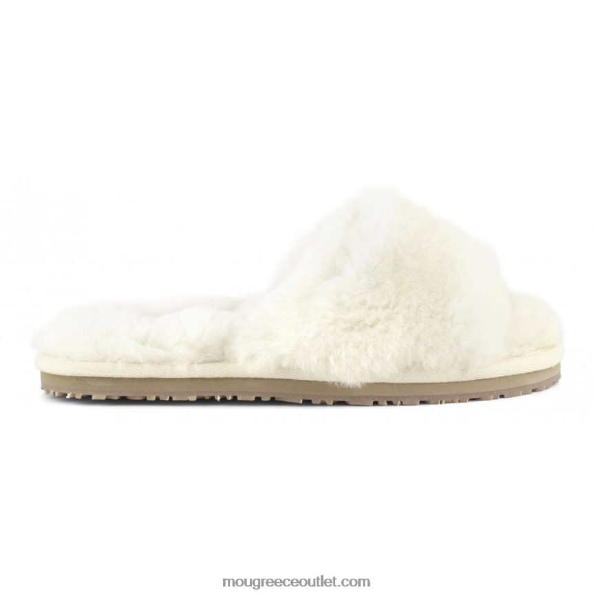 γρ Mou γυναίκες παντόφλα με γούνα προβάτου βανίλια 4820DN491