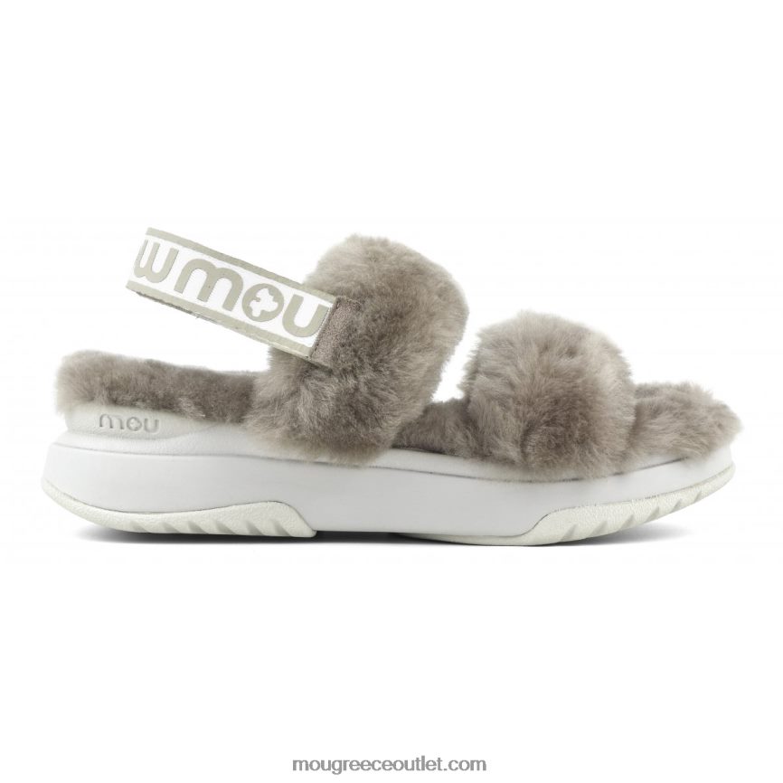 γρ Mou γυναίκες λουράκι πλάτης παντόφλα jogger ελέφαντας γκρι 4820DN511