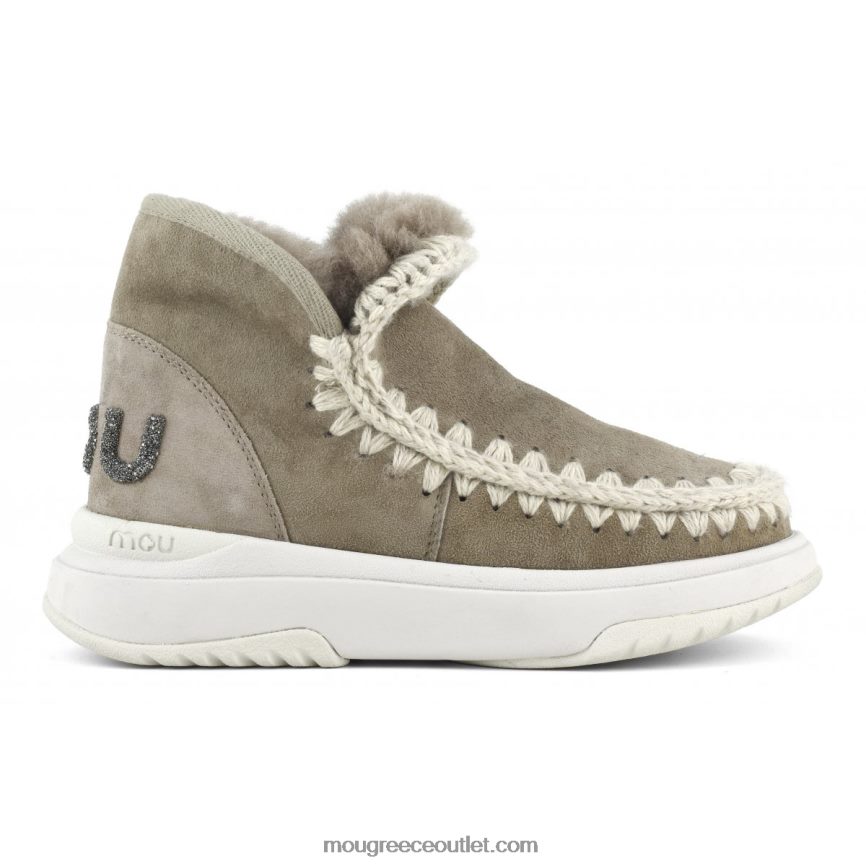 γρ Mou γυναίκες Εσκιμώος jogger λογότυπο γκλίτερ ελέφαντας γκρι 4820DN758