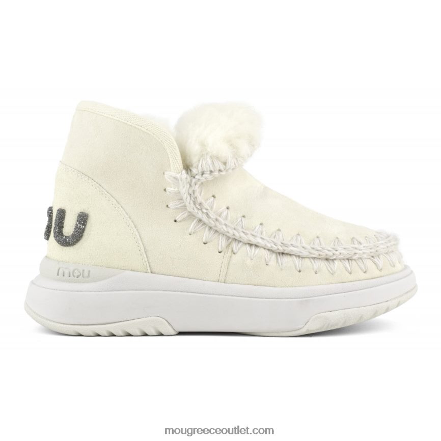 γρ Mou γυναίκες Εσκιμώος jogger λογότυπο γκλίτερ βανίλια 4820DN761