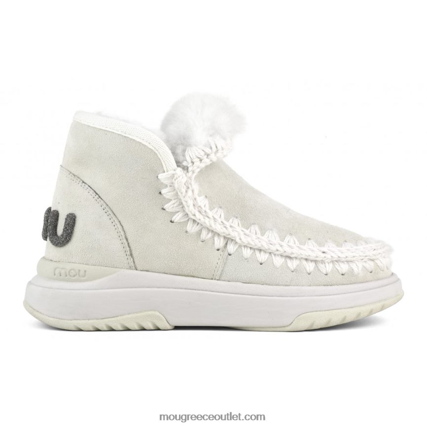 γρ Mou γυναίκες Εσκιμώος jogger λογότυπο γκλίτερ ασημένια σημύδα 4820DN765