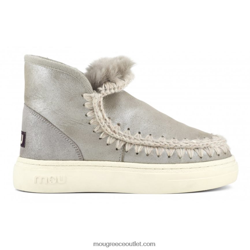 γρ Mou γυναίκες sneaker eskimo bold 738 microglitter ελέφαντας γκρι 4820DN739