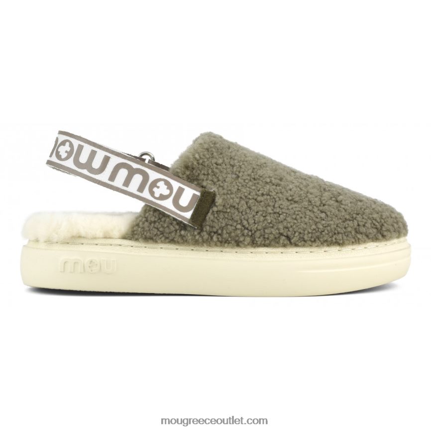 γρ Mou γυναίκες τολμηρό τσόκαμα σγουρό δέρμα προβάτου και λουράκι πλάτης μιλιά 4820DN518