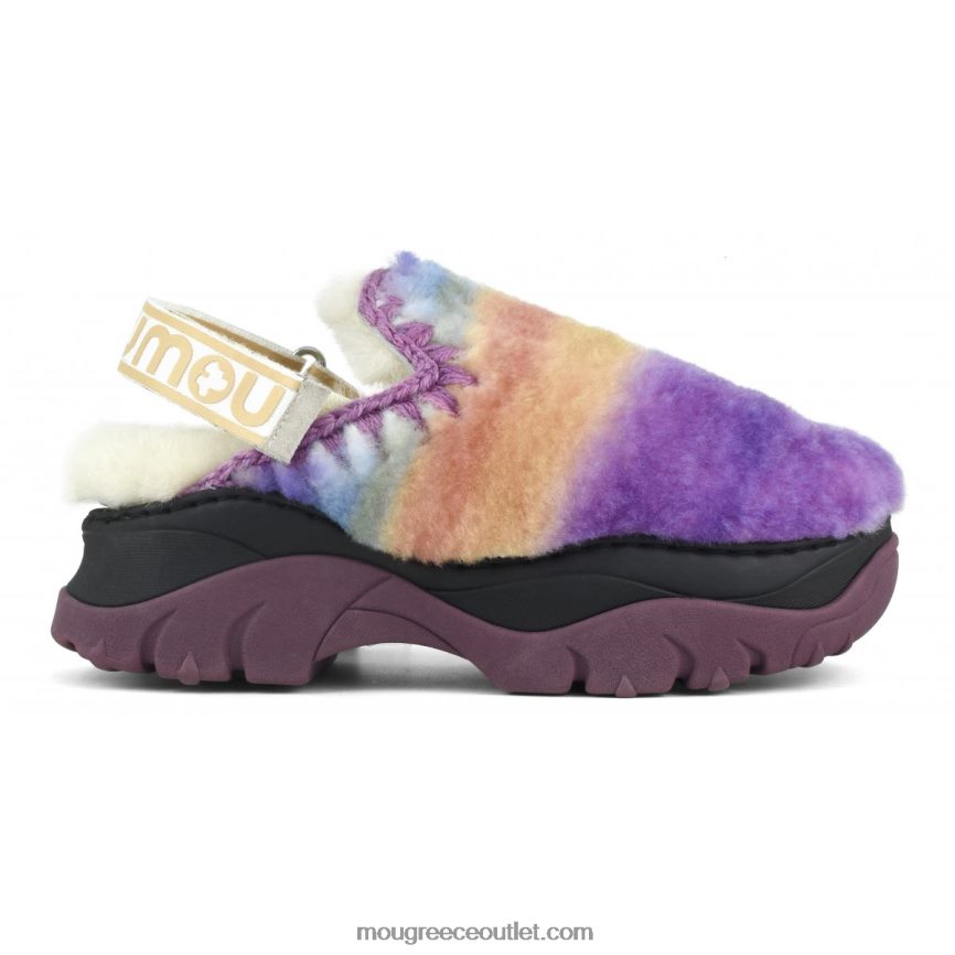 γρ Mou γυναίκες χοντρό τσόκαμα με λουράκι πλάτης ανακατέψτε το μωβ 4820DN523