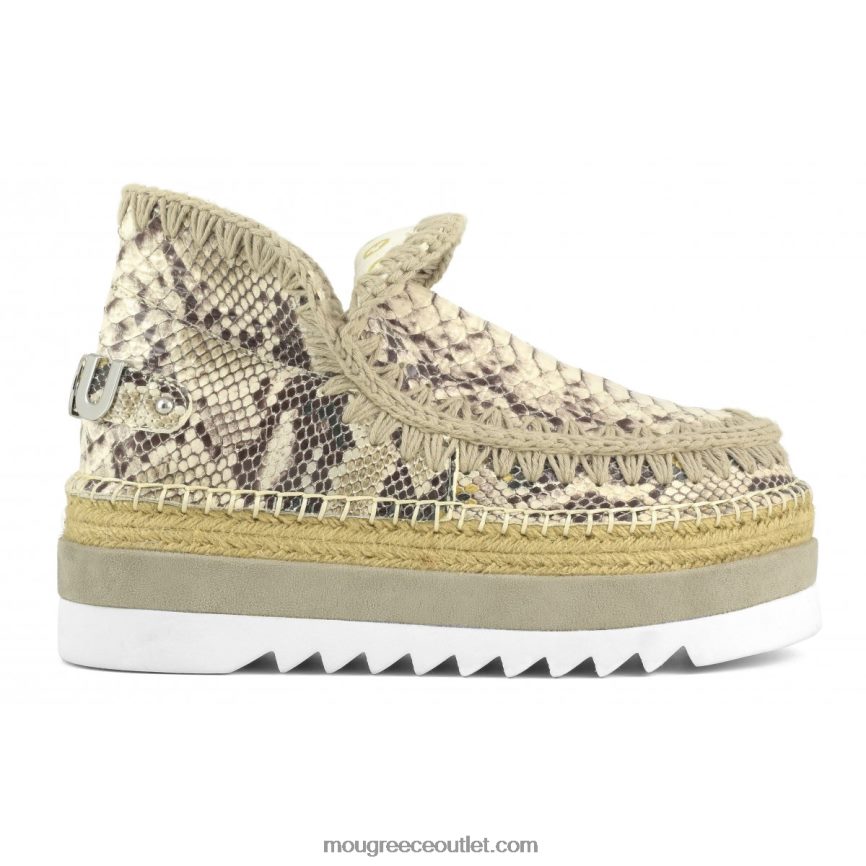 γρ Mou γυναίκες ειδικό δέρμα από γιούτα εσκιμώων βράχο φίδι 4820DN212