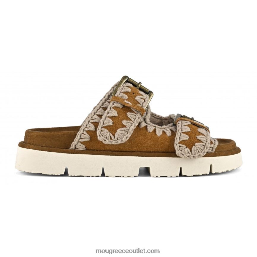 γρ Mou γυναίκες νέο βιογραφικό με αγκράφες κονιάκ 4820DN123