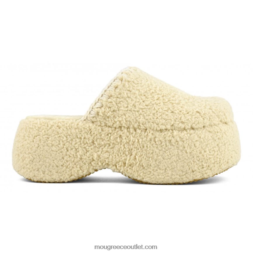 γρ Mou γυναίκες χοντρή γούνα σερπά πλατφόρμας μπεζ 4820DN143