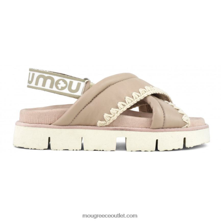 γρ Mou γυναίκες νέο βιο σταυρωτό επάνω μέρος άμμος 4820DN154