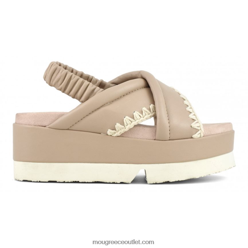 γρ Mou γυναίκες ιαπωνικό κρις σταυρωτό επάνω μέρος άμμος 4820DN191