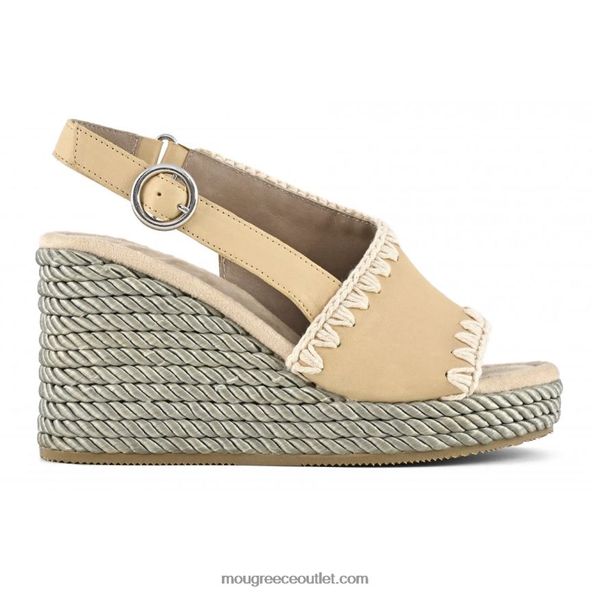γρ Mou γυναίκες σφήνα σχοινιού μπεζ 4820DN205