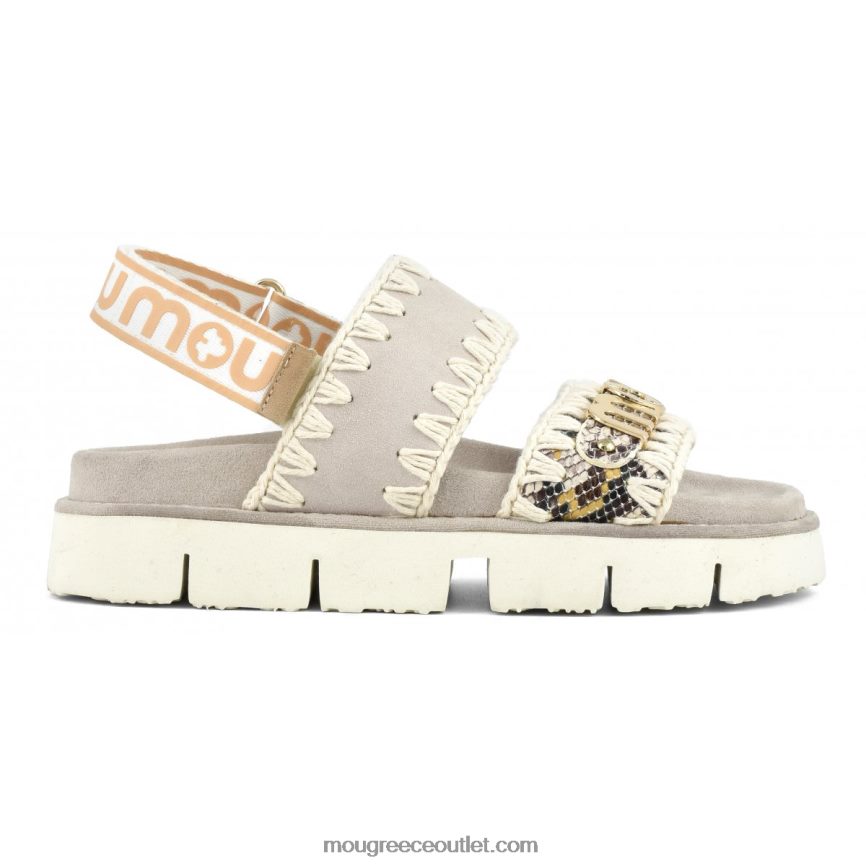 γρ Mou γυναίκες νέο bio λουράκι πλάτης σανδάλι βράχο φίδι 4820DN158