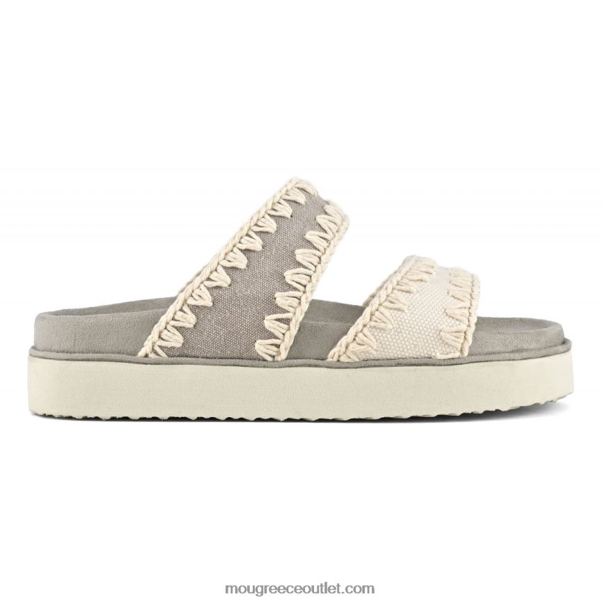 γρ Mou γυναίκες bio πέδιλο δύο λουράκια φυσικό μείγμα 4820DN180