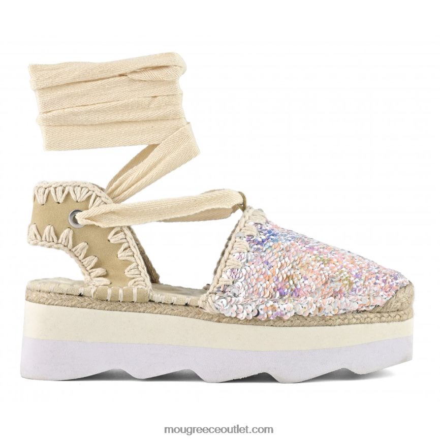 γρ Mou γυναίκες παγιέτες σανδάλι espa γυμνό μείγμα 4820DN178