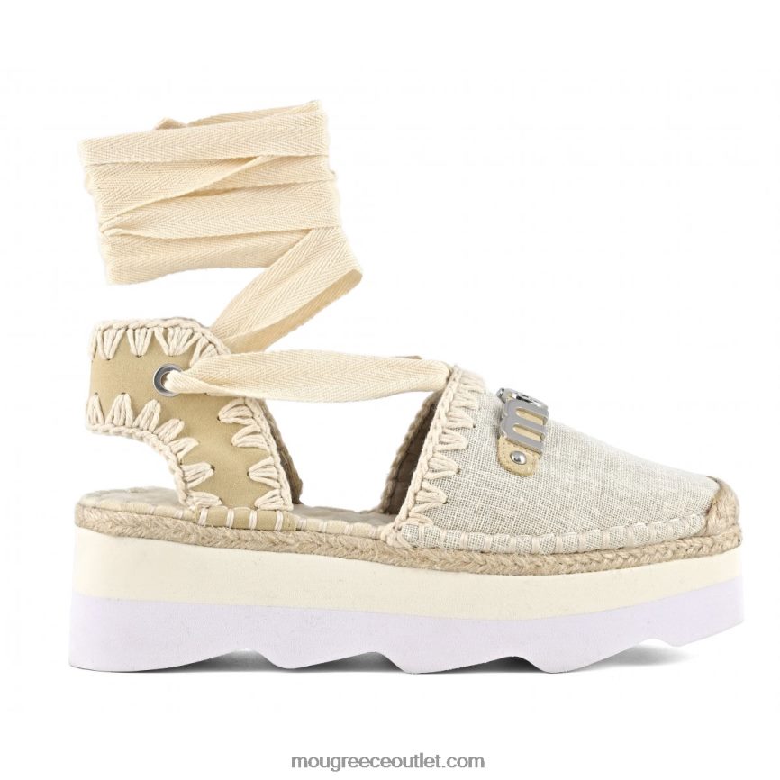 γρ Mou γυναίκες σανδάλι espa με λογότυπο crudo 4820DN177