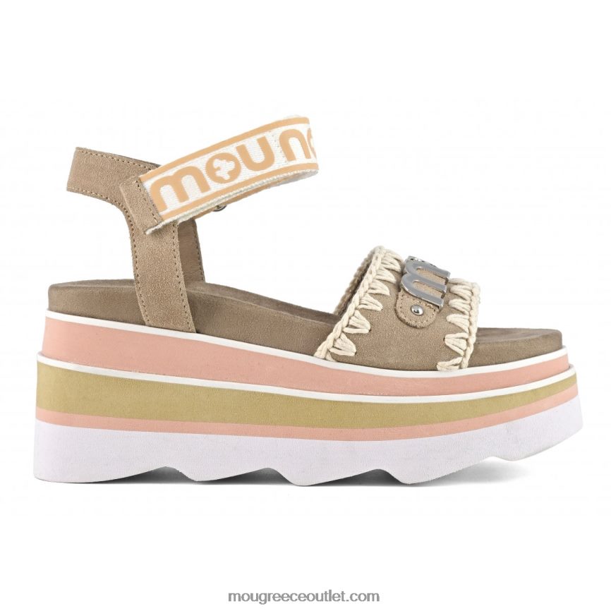 γρ Mou γυναίκες eva σφήνα ροζ άμμος (ροή) 4820DN172