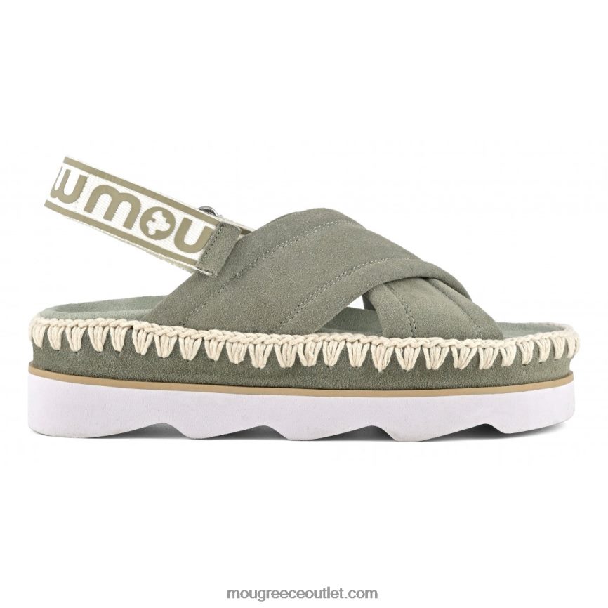 γρ Mou γυναίκες ψηλό eva bio σανδάλι καλοκαιρινό φασκόμηλο 4820DN167