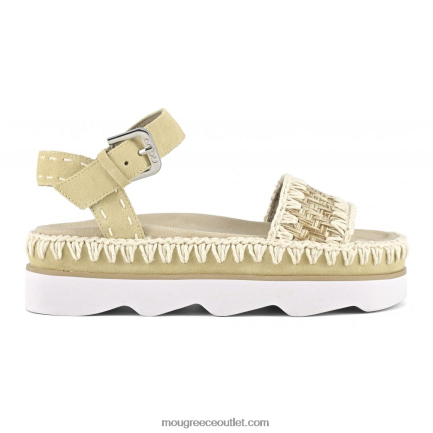 γρ Mou γυναίκες ψηλό eva bio σανδάλι φυσικός 4820DN168