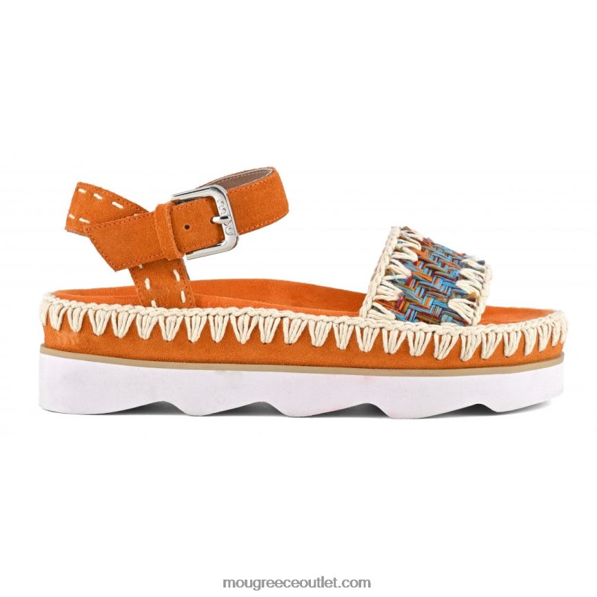 γρ Mou γυναίκες ψηλό eva bio σανδάλι πολύχρωμο 4820DN170