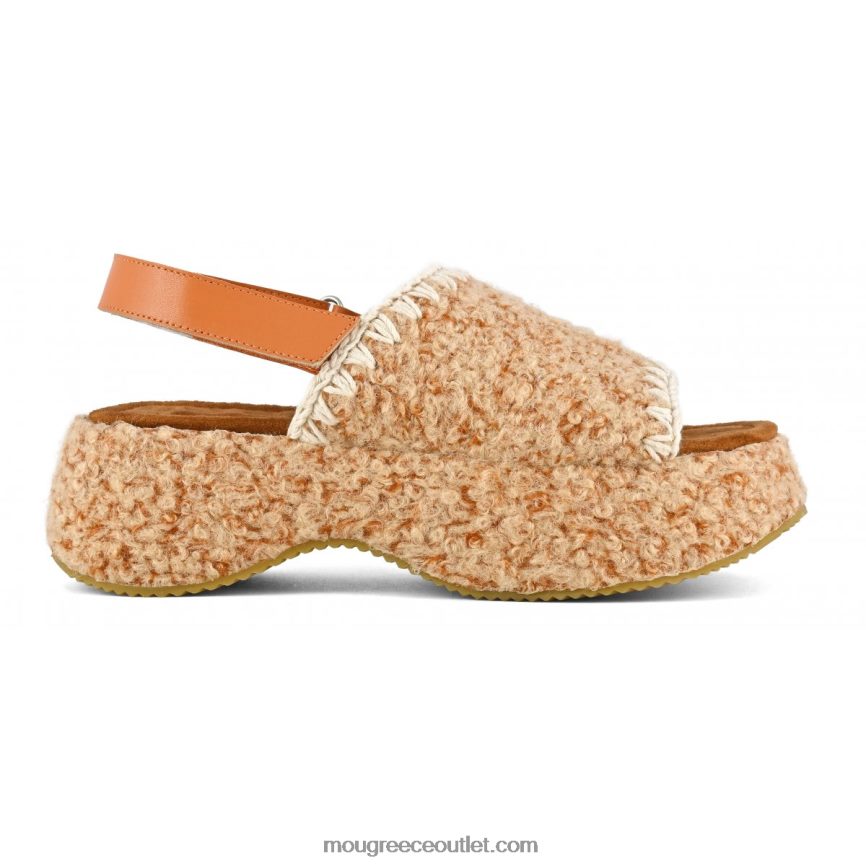 γρ Mou γυναίκες χοντρό slingback βυρσοδέψω 4820DN147