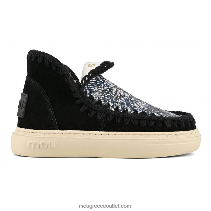 γρ Mou γυναίκες τολμηρό σουέτ και πούλιες μαύρος 4820DN80