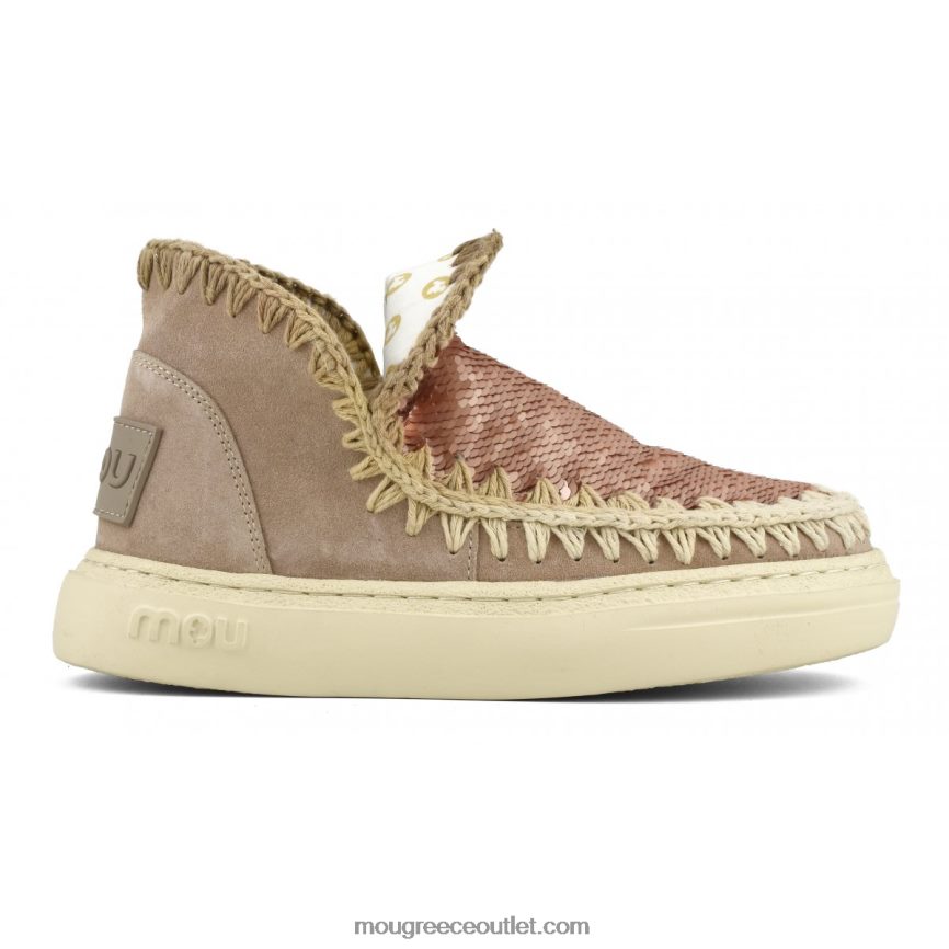 γρ Mou γυναίκες τολμηρή σουέτ υποβαθμισμένη ραφή ροζ άμμος (ροή) 4820DN84