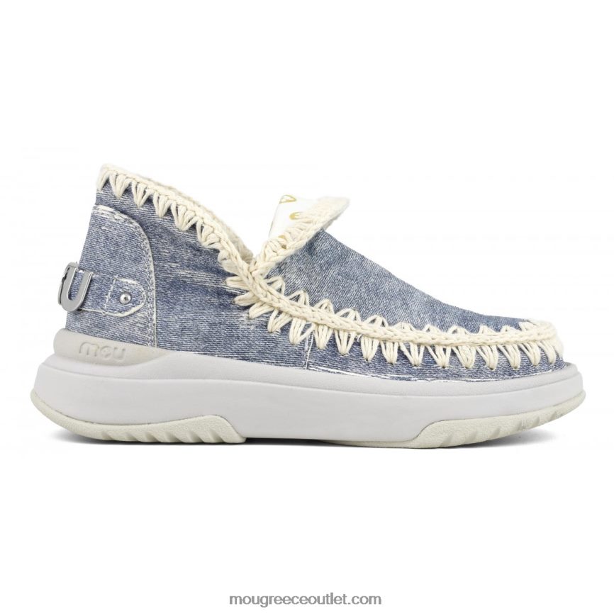 γρ Mou γυναίκες jogger σκέτο δερμάτινο τζιν 4820DN100