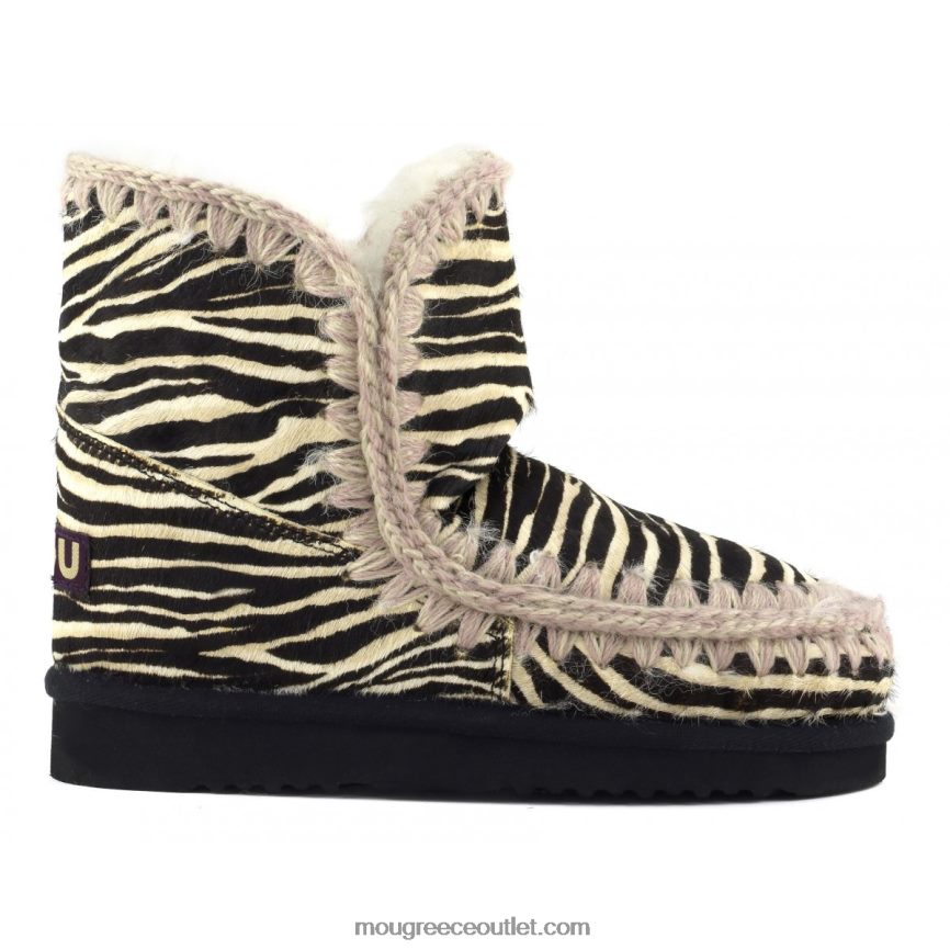 γρ Mou γυναίκες εσκιμώος 18 ponyskin ζέβρα μαύρο λευκό 4820DN357