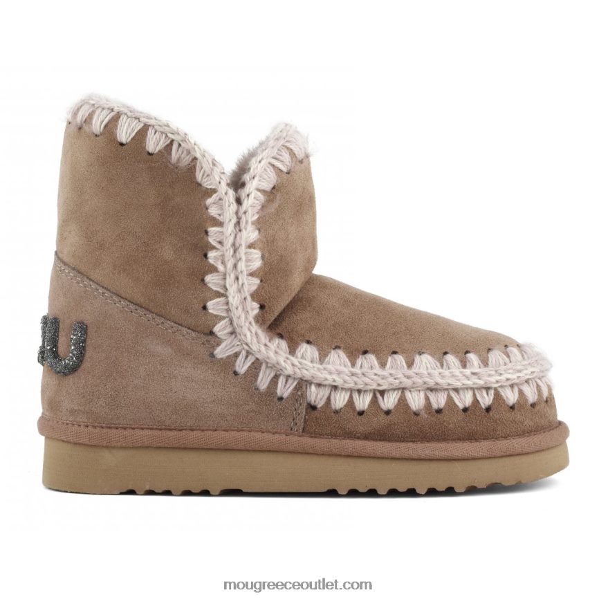 γρ Mou γυναίκες λογότυπο eskimo 18 glitter ροζ καφέ 4820DN235