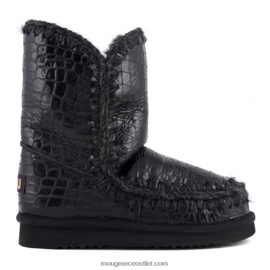 γρ Mou γυναίκες Εσκιμώος 24 μαύρος αστραφτερός κροκόδειλος 4820DN396