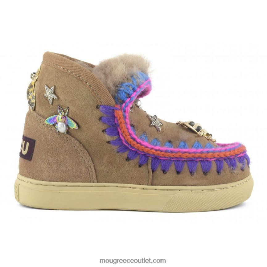 γρ Mou παιδιά Μικτά αξεσουάρ για αθλητικά παπούτσια εσκιμώων ροζ καφέ 4820DN810