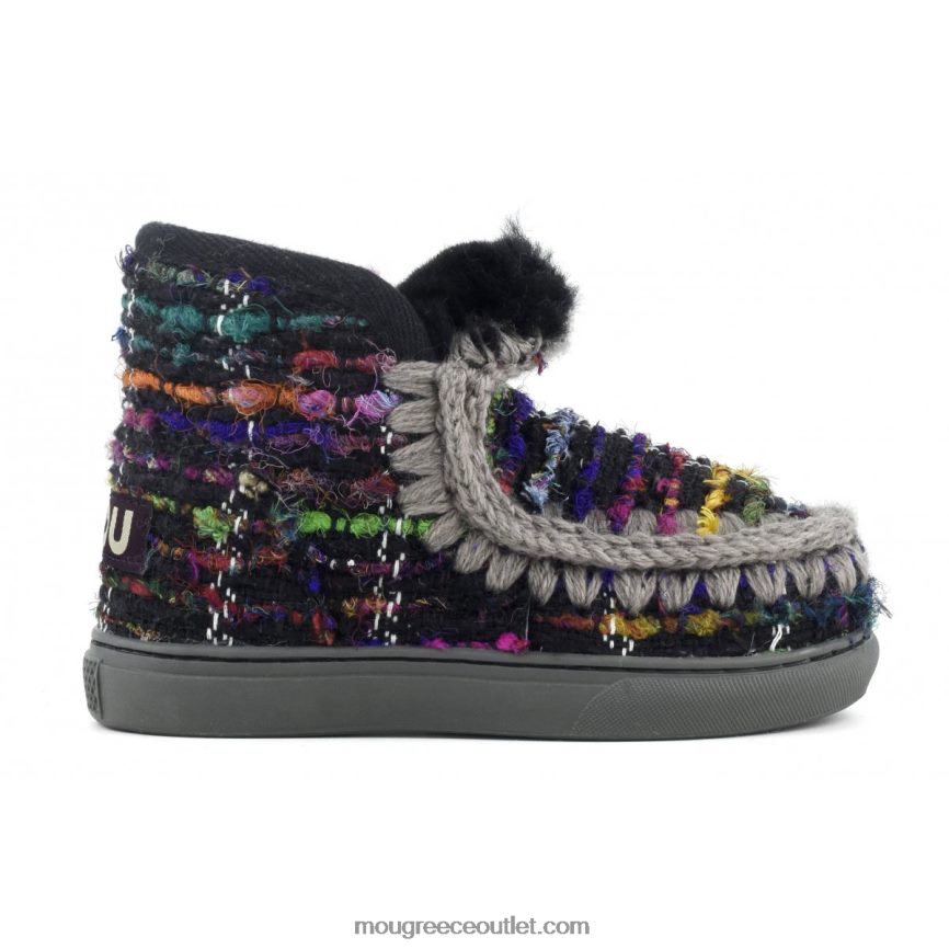 γρ Mou παιδιά sneaker εσκιμώων περσικά υφαντά περσικό υφαντό μαύρο 4820DN807