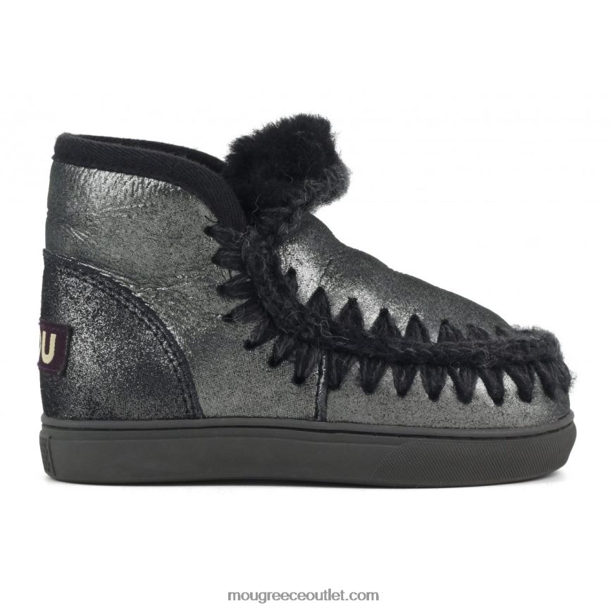 γρ Mou παιδιά sneaker εσκιμώων microglitter μαύρο 4820DN798