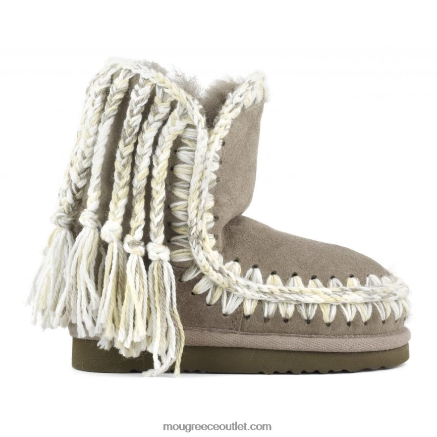 γρ Mou παιδιά πλεξούδες από μαλλί εσκιμώο ελέφαντας γκρι 4820DN836