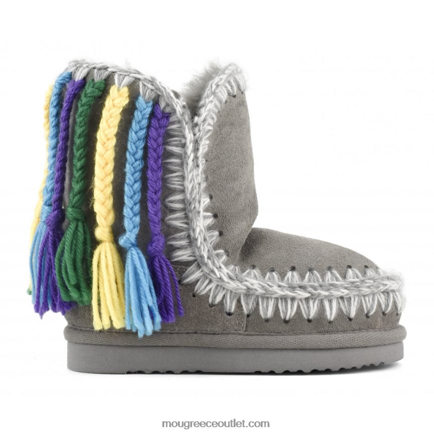 γρ Mou παιδιά πλεξούδες από μαλλί εσκιμώο νέο γκρι 4820DN837