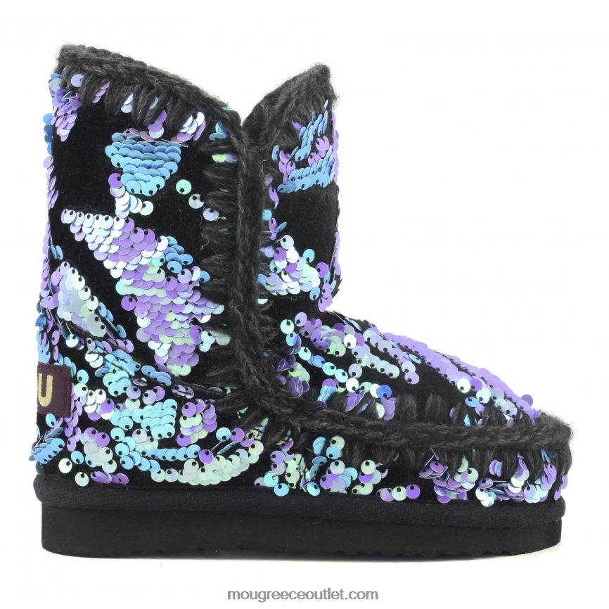 γρ Mou παιδιά παγιέτες γκλαμουρ βελουτέ εσκιμώοι ιριδίζουσες πούλιες λιλά σε βελούδο 4820DN845