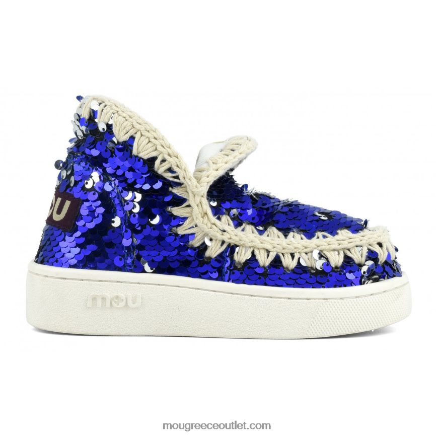 γρ Mou παιδιά καλοκαιρινές παγιέτες sneaker εσκιμώων παγιέτες τζιν - logo nickel 4820DN790